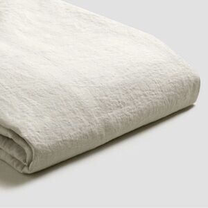 PIGLET IN BED 100% Flax Linen Duvet Cover TWIN Oatmeal